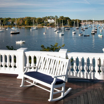 Third floor deck overlooking the harbor