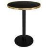 Black Pedestal Bar Table, Versmissen Pigalle
