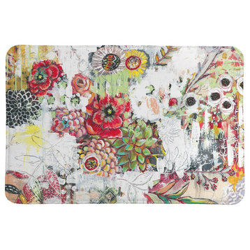Abstract Bouquet Memory Foam Rug, 2'x3'