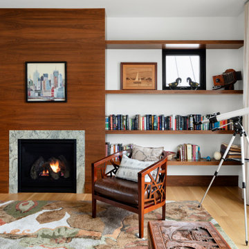 Living Room: Mid-Century Modern Library