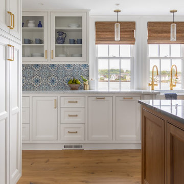 Elegant New England Nautical Kitchen