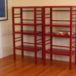 Bookcases - Red Lacquer - Bookcases