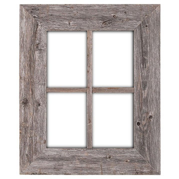 BarnwoodUSA Rustic Wood Window Frames, 100% Authentic Reclaimed Wood, Weathered