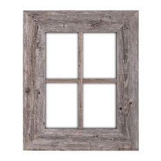 BarnwoodUSA Rustic Wood Window Frames, 100% Authentic Reclaimed Wood, Weathered