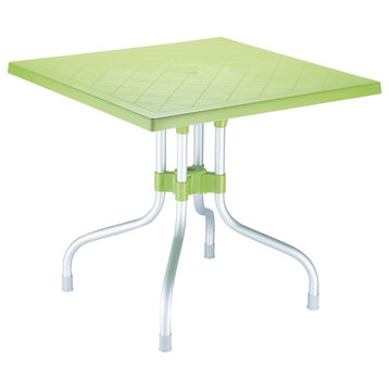 Compamia Forza Square Folding Table, Apple Green