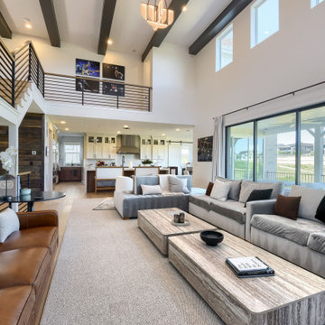 Castle Pines Beams and Architectural Wall