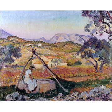 Henri Lebasque Woman by a Fountain in Provence Wall Decal