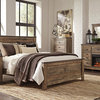 Trinell Queen Panel Bed, Warm Rustic Oak B446-QUEEN