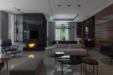 Inspiration for a contemporary home design remodel in Other