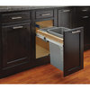 Wood Top Mount Pull Out Trash/Waste Container for Inset Cabinet Door