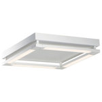 ET2 Lighting - ET2 Lighting E21230-MW Rotator - 19.75 Inch 120W 4 LED Flush Mount - Simple shapes constructed of rectangular aluminumRotator 19.75 Inch 1 Matte White *UL Approved: YES Energy Star Qualified: n/a ADA Certified: n/a  *Number of Lights: Lamp: 4-*Wattage:30w PCB Integrated LED bulb(s) *Bulb Included:Yes *Bulb Type:PCB Integrated LED *Finish Type:Matte White