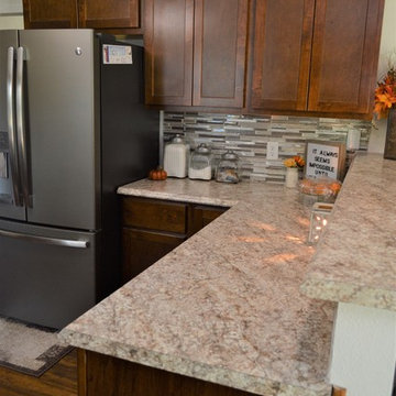 Peru, IN. Kountry Wood Products. Maple Kitchen, Before and After Project