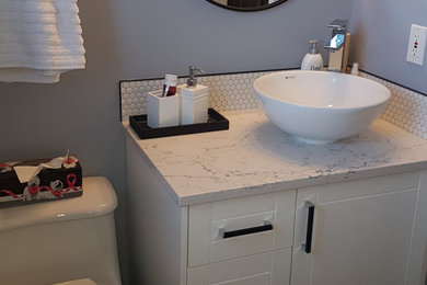 Bathroom - modern bathroom idea in Calgary