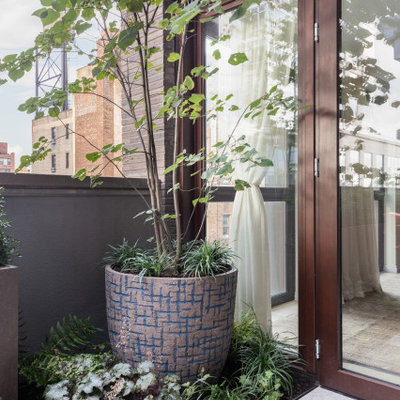 Inspiration for a contemporary home design remodel in New York