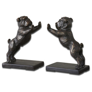 Uttermost Bulldogs Bookends, Set of 2