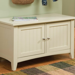 Mint Green Mudroom with Sand White Storage Bench, Shaker Cottage Style - Products