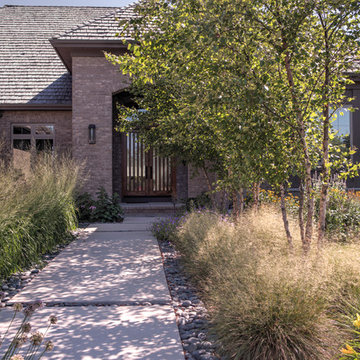 Modern Front Yard Landscape - Mequon