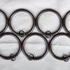 Urbanest Set of 16, 2 1/2" Curtain Rings With Eyelets, Bronze