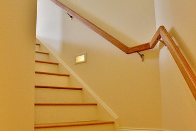 Example of a mid-sized trendy staircase design in Boston