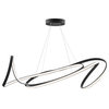 Moscow Dimmable Integrated LED Chandelier, Black, Without Smart Dimmer