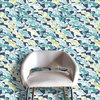 Walleyes Wallcovering, Cool Multi, Roll, Traditional