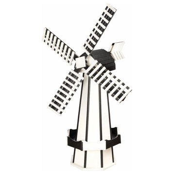 Poly Windmill, White & Black, Large