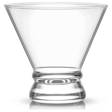 Afina Crystal Stemless Martini Glasses 8 oz, Set of 4
