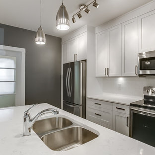 9th Street East | Transitional White Kitchen