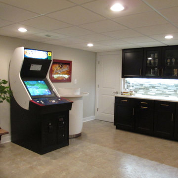 Refinished Basement - Cozy and Contemporary Entertainment Space & Playroom