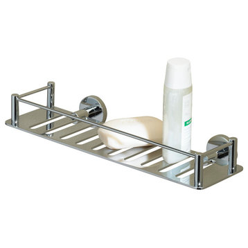 Essentials Rectangular Shower Shelf, Satin Nickel