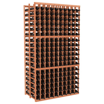 10 Column Double Deep Cellar, Redwood, Unstained