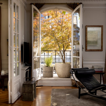 Aménagement d'un balcon haussmannien