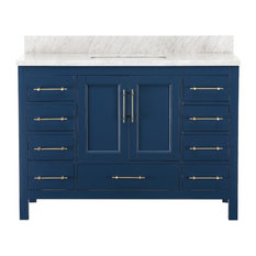Kendall Blue Bathroom Vanity, 48"