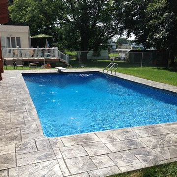Stamped concrete patios