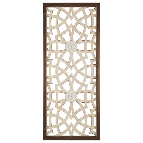 Madison Park Damask Wood Panel Carved Wall Panel