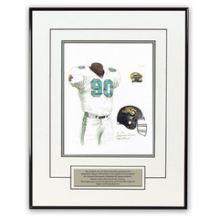 NFL Jacksonville Jaguars 2005 uniform original art – Heritage Sports Art