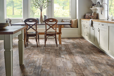 Example of a country kitchen design in Other