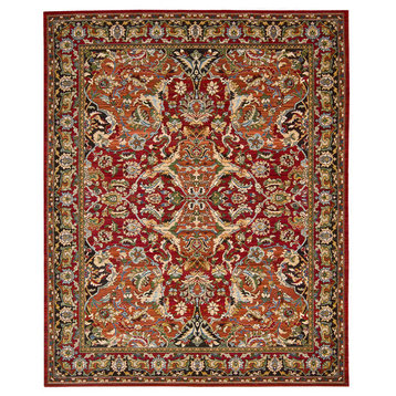Nourison Timeless 7'9" x 9'9" Red Traditional Indoor Area Rug