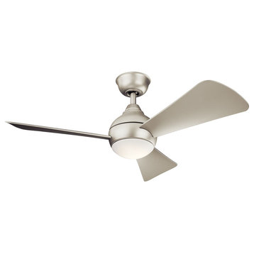 Kichler Sola Outdoor LED Ceiling Fan, Brushed Nickel, 44