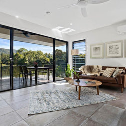Breezway Louvres in living room allow for cross flow ventilation - Windows