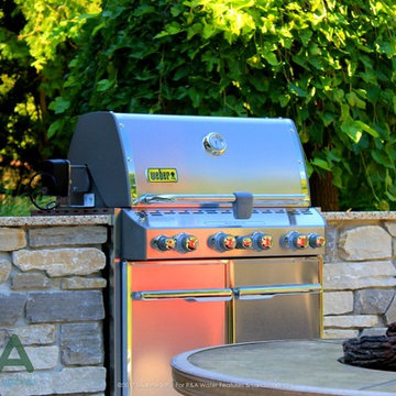 East Grand Rapids Custom Grill Island