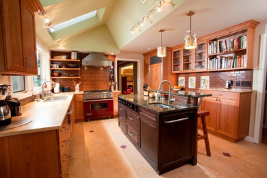Example of a classic kitchen design in Other
