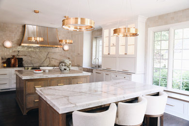 Huge transitional kitchen photo in Kansas City