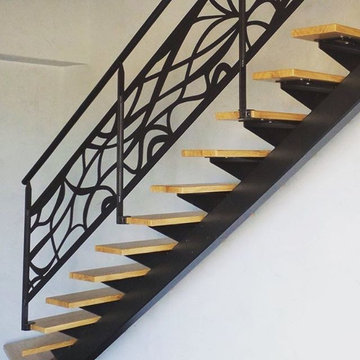 Escalier design et décoratif en acier