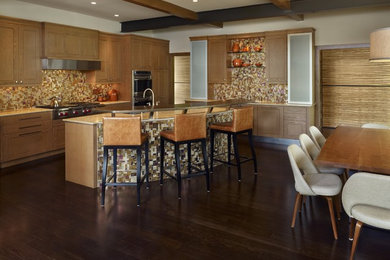 Example of a trendy kitchen design in Denver