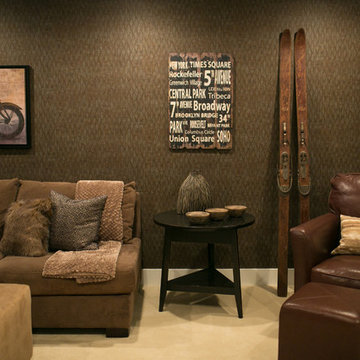 Masculine Media Room