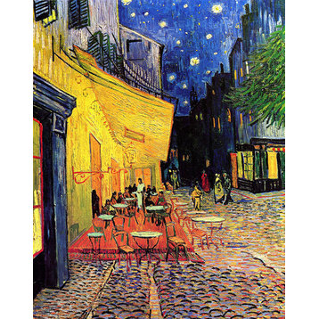 Cafe Terrace At Night by Vincent Van Gogh, premium wall decal