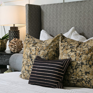 East Side Master Suite, Black, White, and Gold