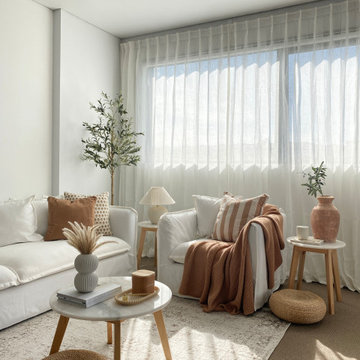Joy 100% European Flax Linen Sheer Curtain Pleated by TWOPAGES