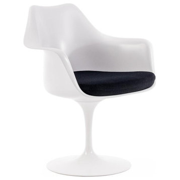 Tulip With Arm Chair, Black